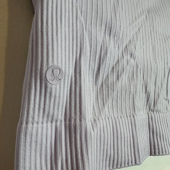 Lululemon Ebb to Street Long Sleeve Shirt Lavender Dew Size 4 - Picture 4 of 4